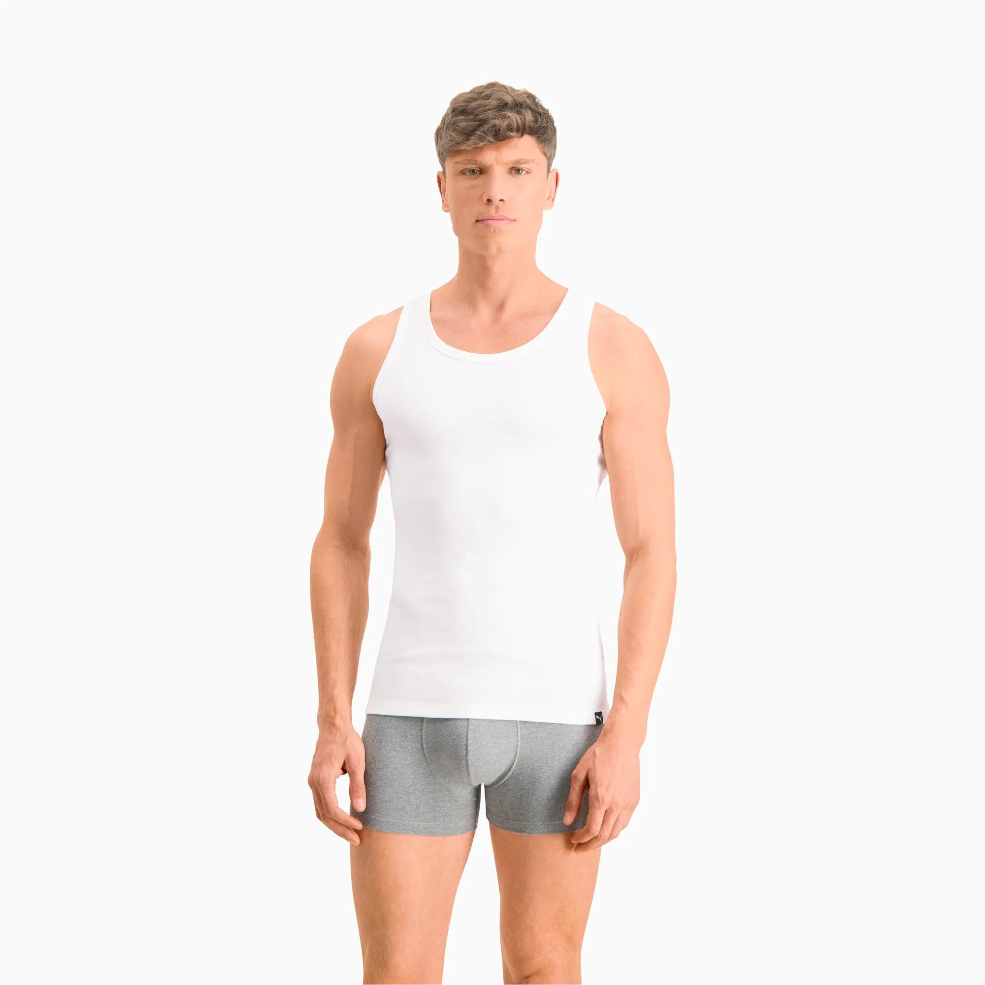 PUMA 2 Pack Everyday Comfort Cotton Stretch Tanktops