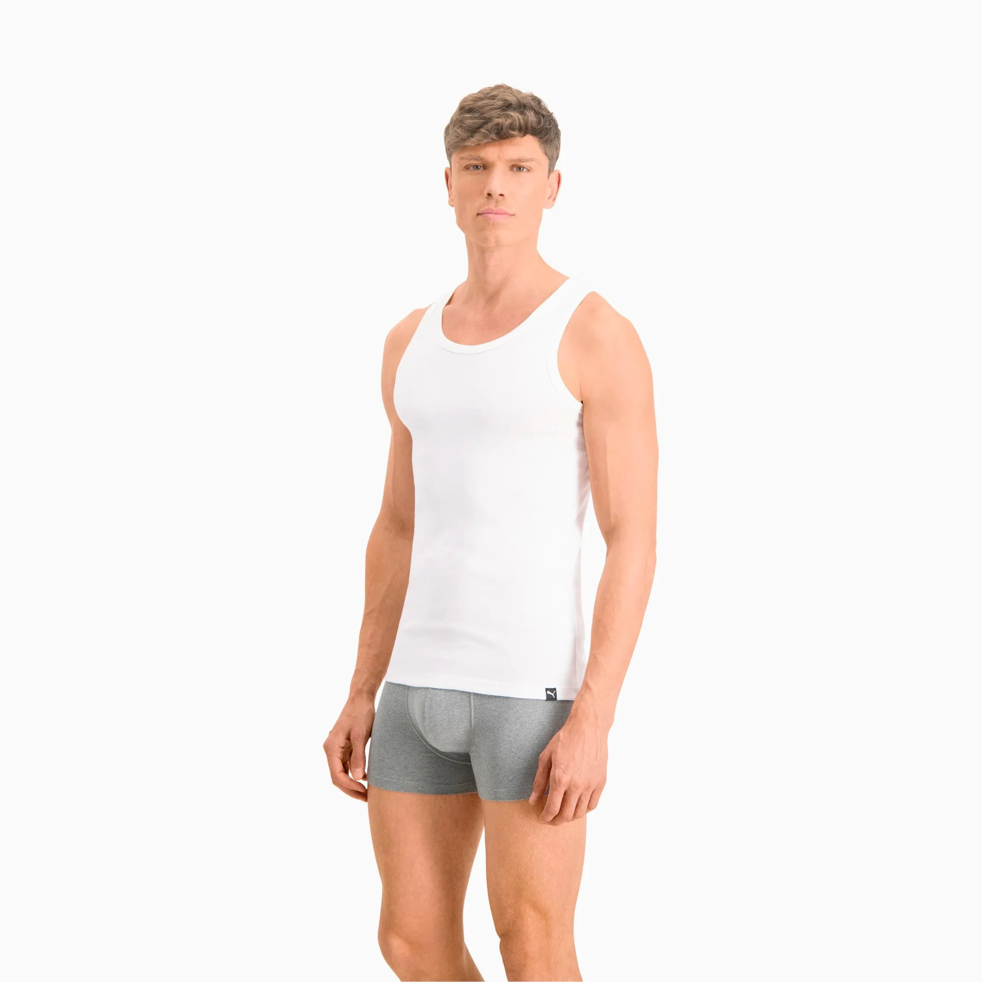 PUMA 2 Pack Everyday Comfort Cotton Stretch Tanktops