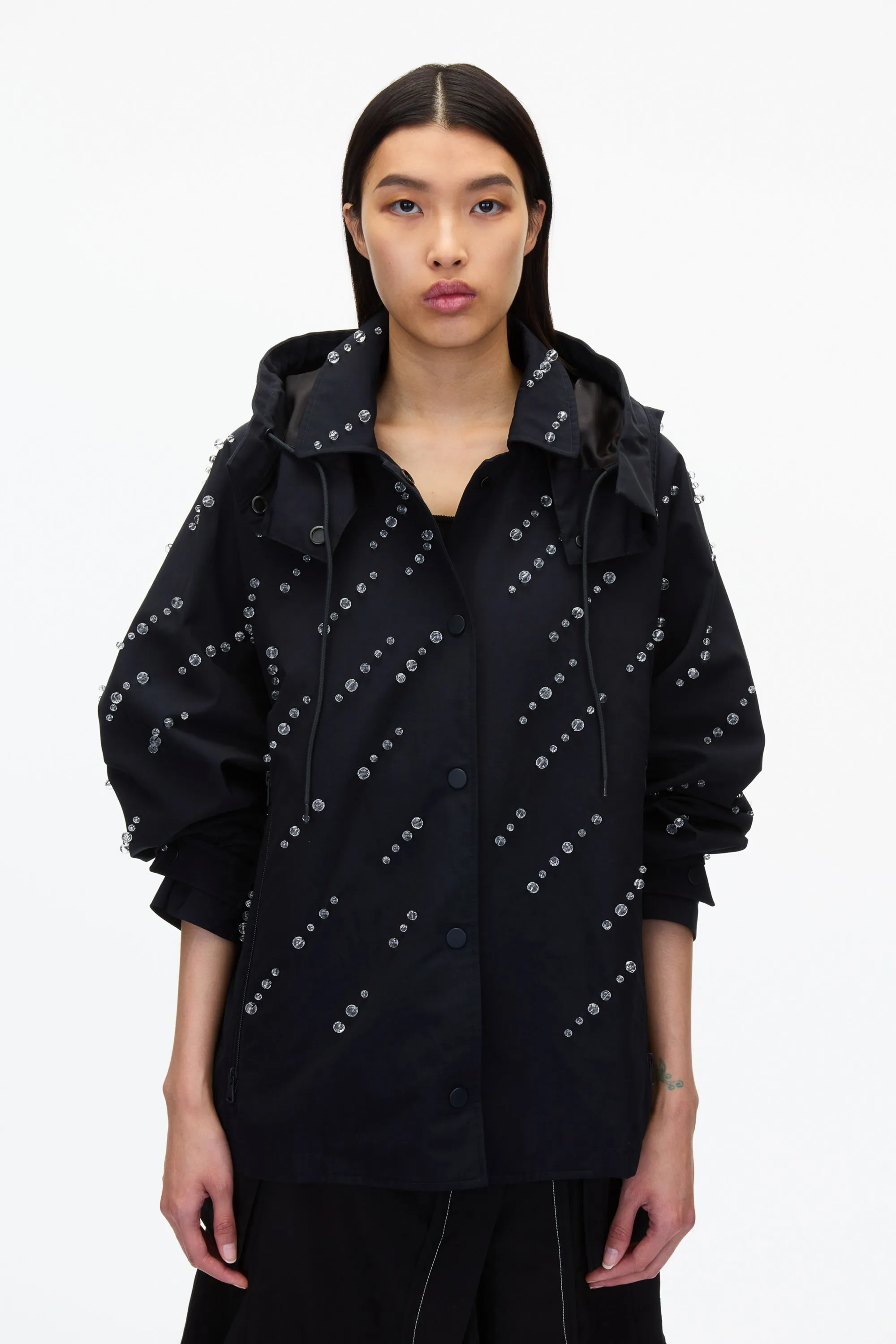 Rainfall Embroidered Anorak