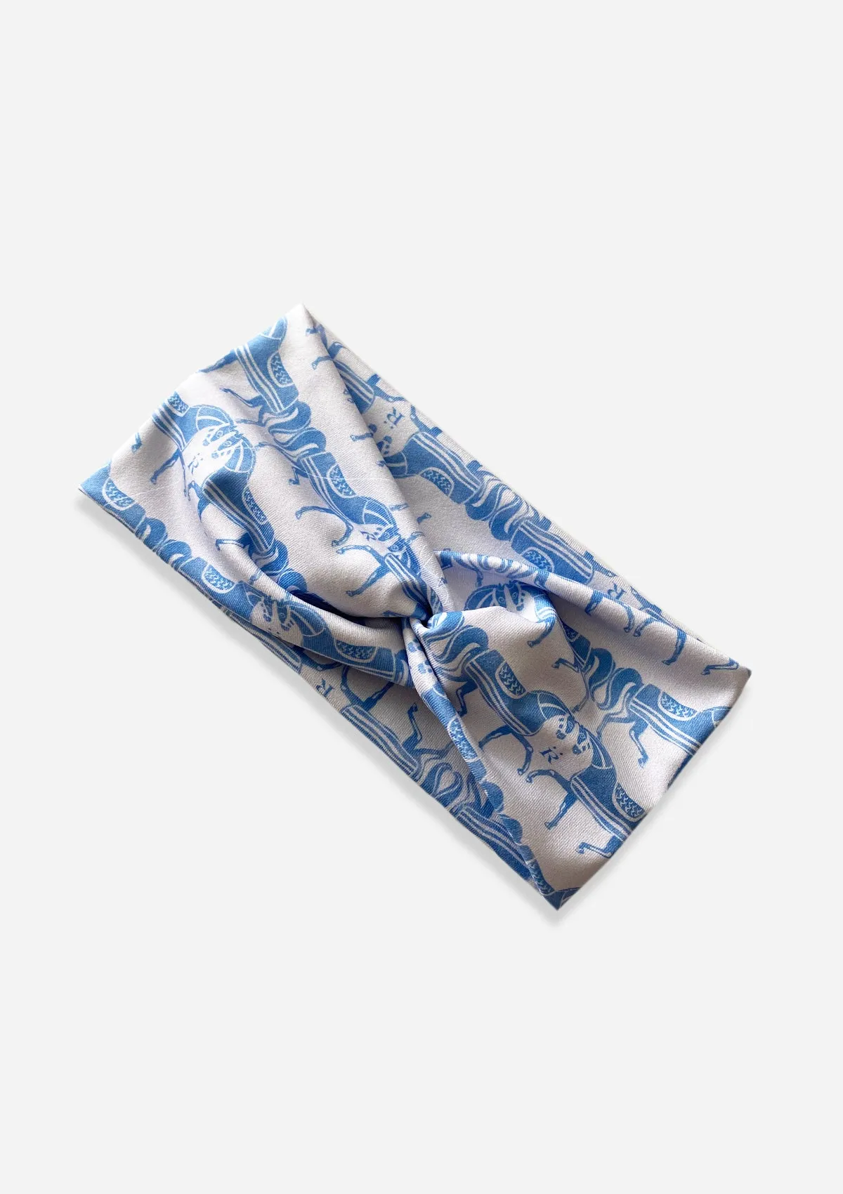 Rönner Headband | Steed Print | Light Blue