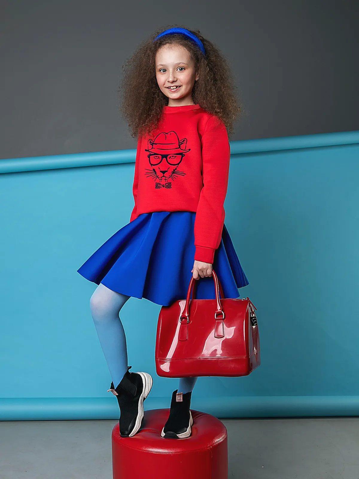 Sleek & Sassy Blue Tennis Skirt by Kids Couture