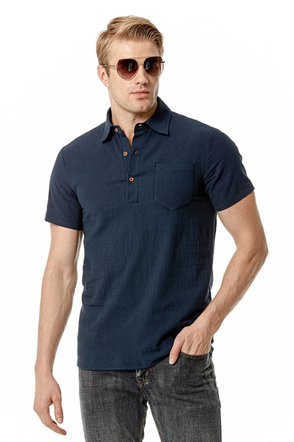 Summer Casual Classic Men's Tops with Short Sleeves