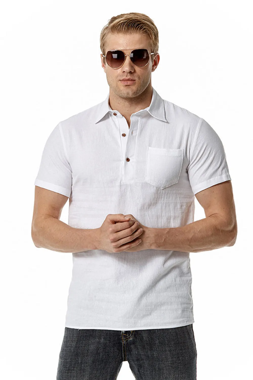 Summer Casual Classic Men's Tops with Short Sleeves