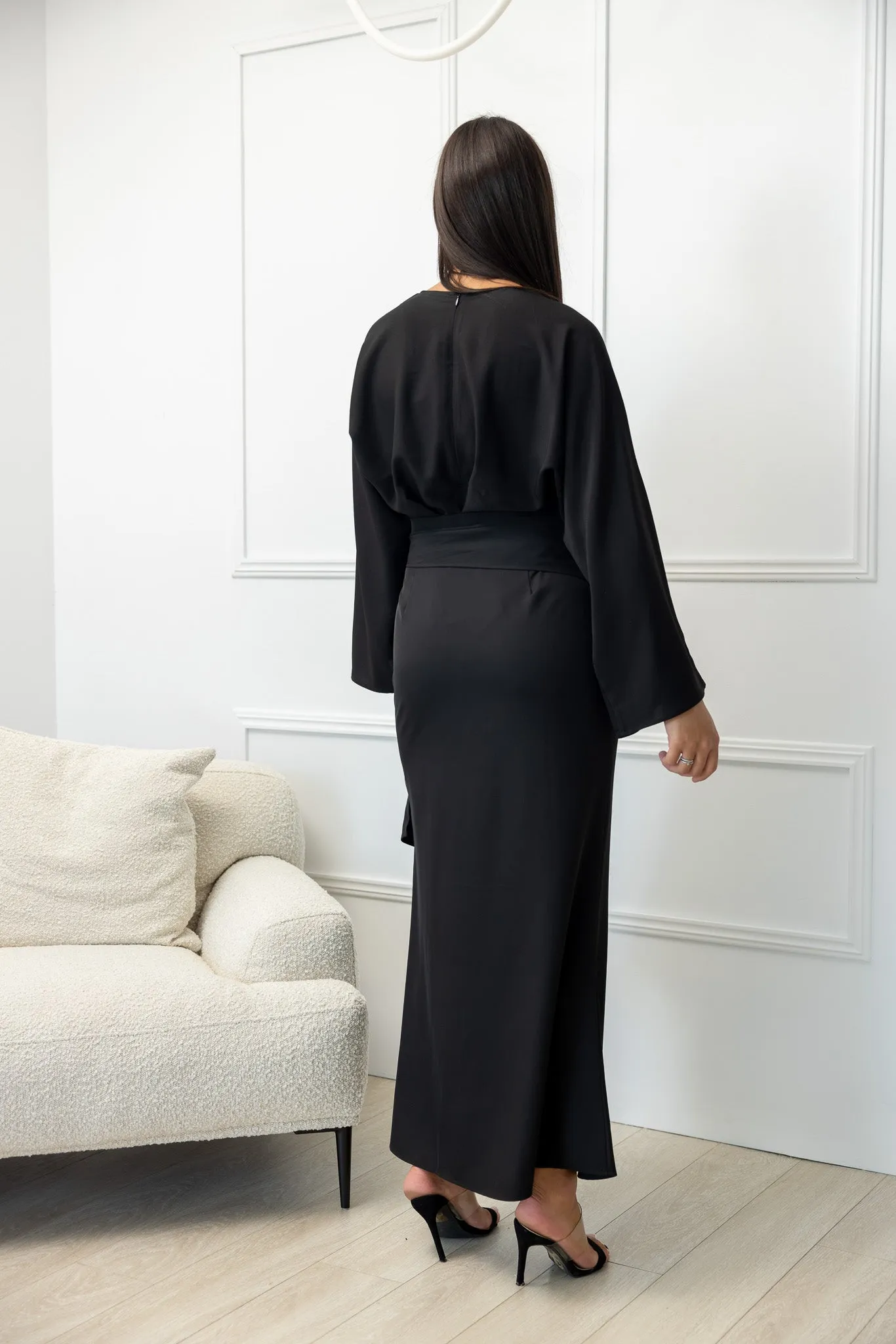 The Crescent Yanna Drape Tie Skirt