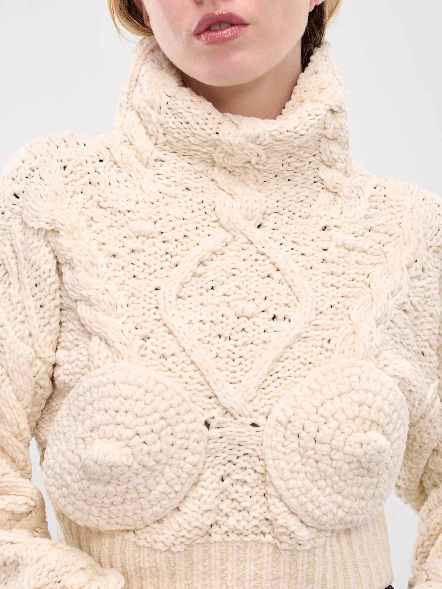 The Cropped Madone Sweater (F-PL058-M081-64-CREAM)