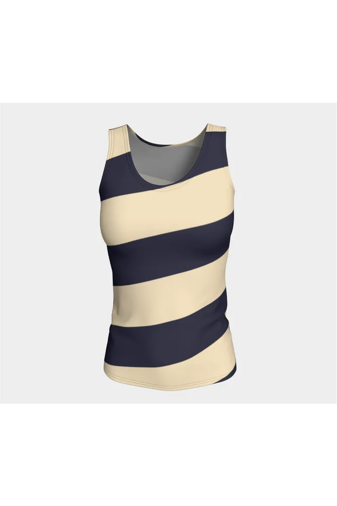 Twilight Stripe Fitted Tank Top