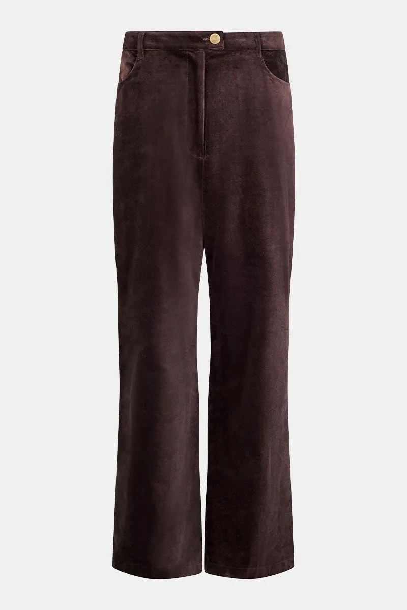 Velaris Wide Leg Velvet Trousers