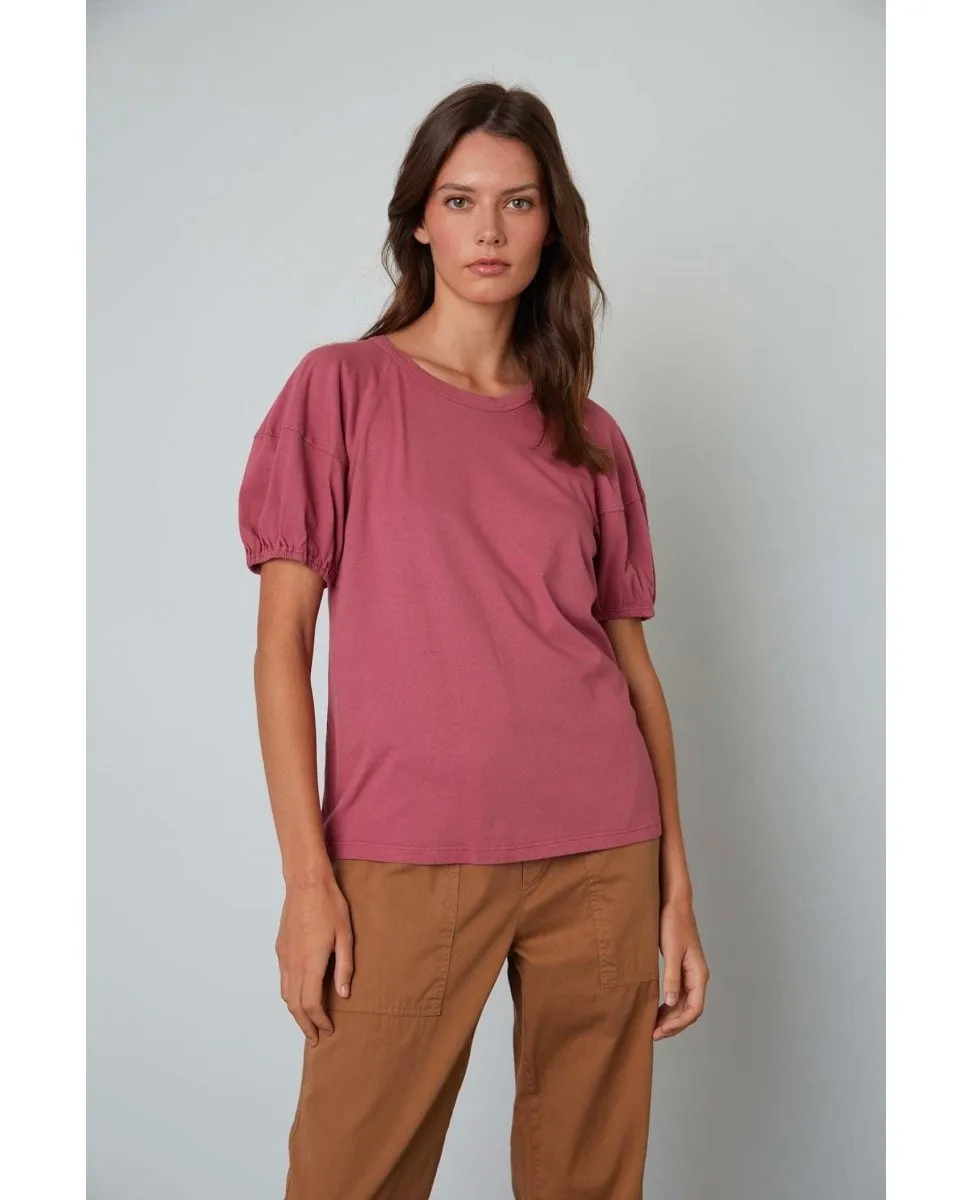 Vernice Puff Crew Short Sleeve Top Beauty