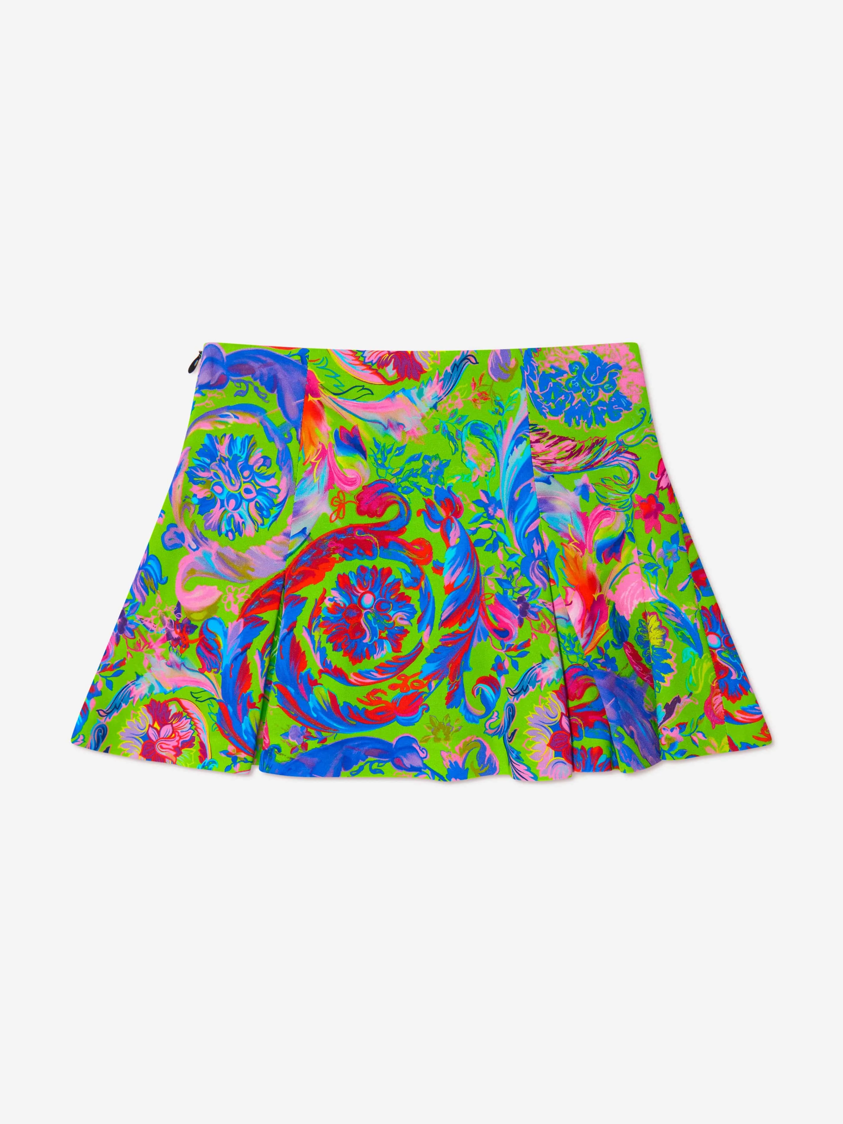 Versace Girls Kaleidoscopic Print Skirt