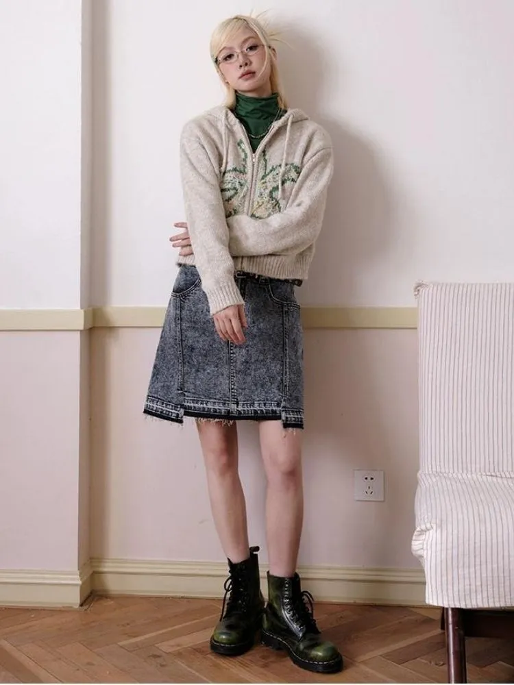 Versatile denim skirt【s0000003514】