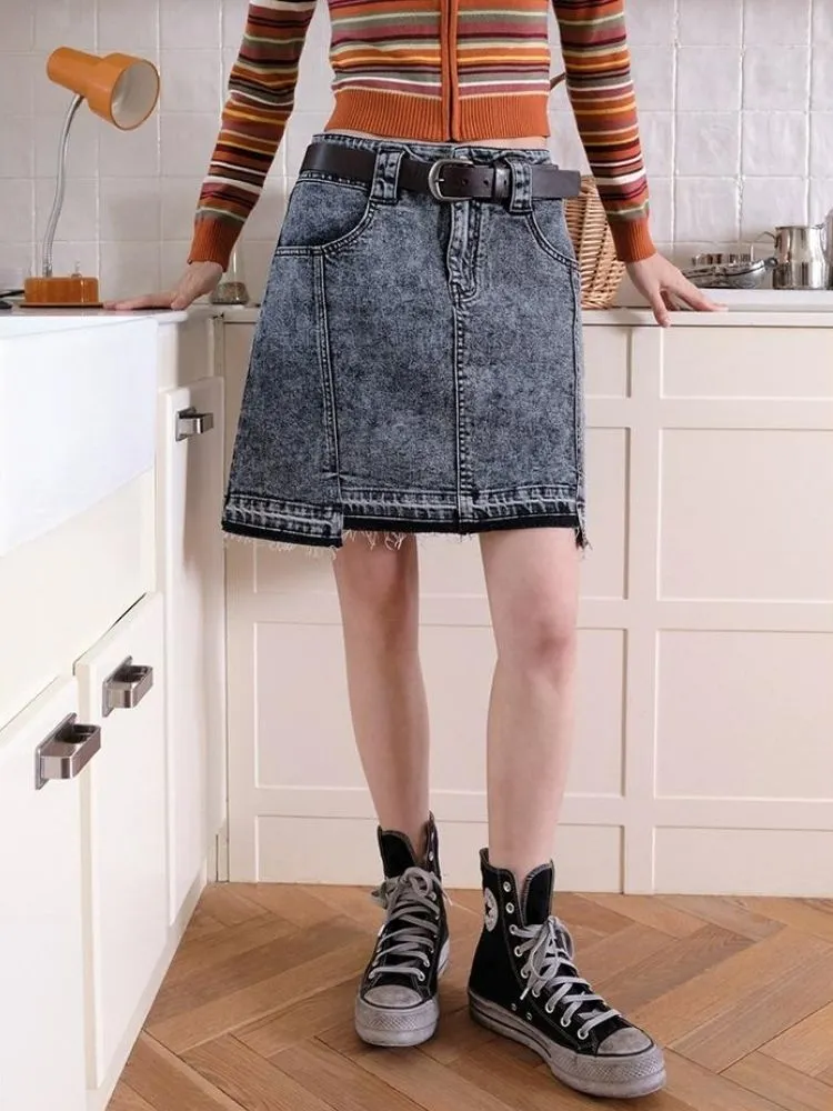 Versatile denim skirt【s0000003514】