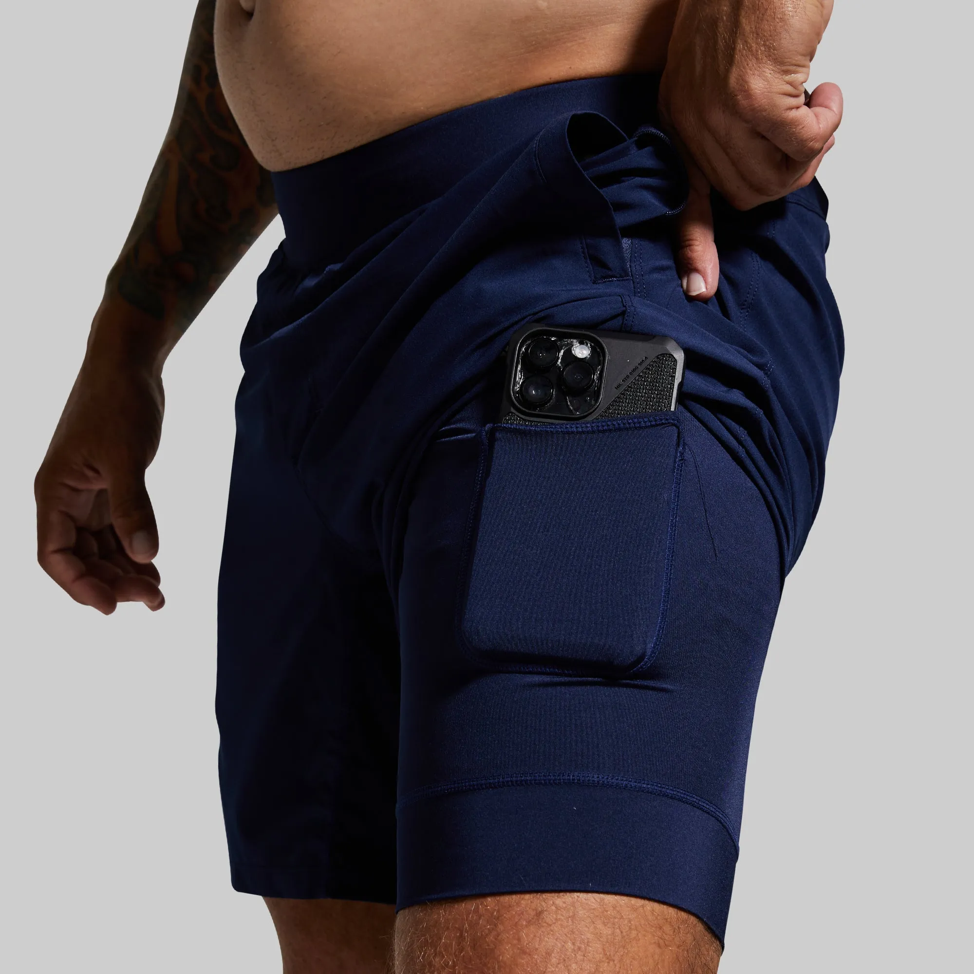 Versatile Short w/ Compression 7" (Navy)