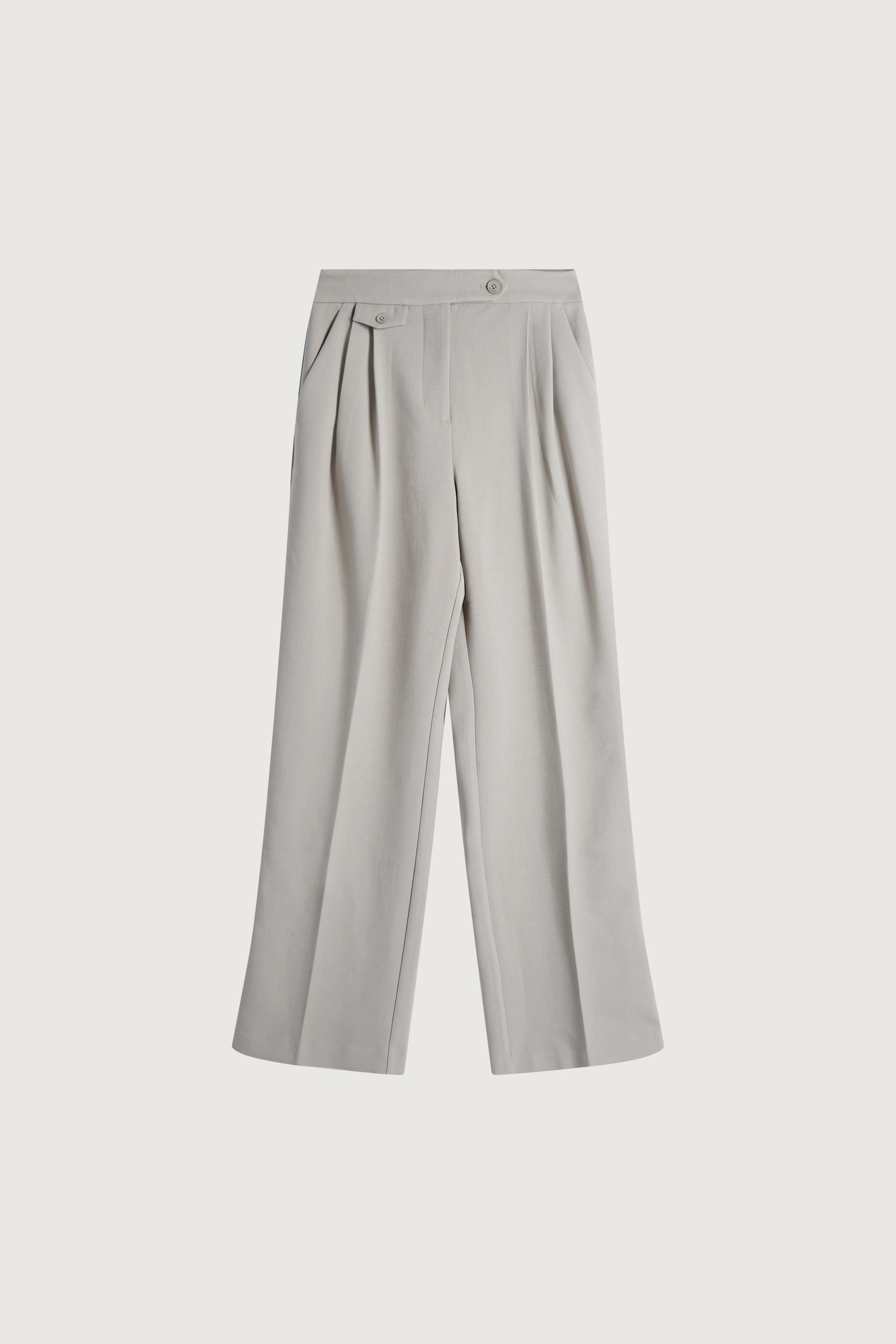 WIDE LEG TROUSER WITH WAIST DETAILS